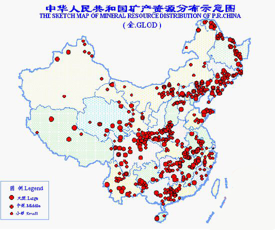 中国十大金矿排名分布